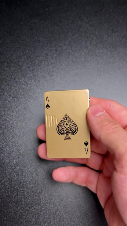 The Playing Cards Lighter (Gold)
